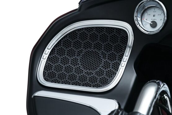 Kuryakyn Tri-Line Speaker Accents Chrome Fits Road Glide - Image 2