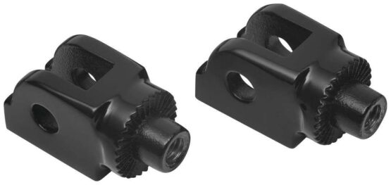 Kuryakyn Spline Driver Peg Adaptor Black (Pair)