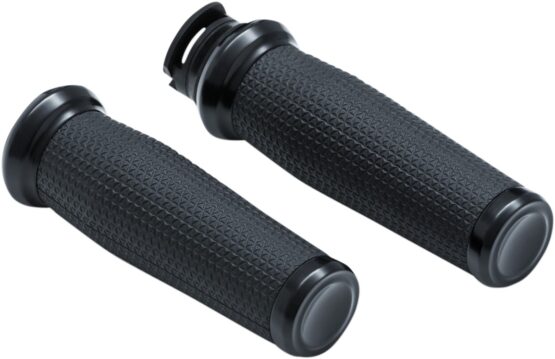 Kuryakyn Thresher Grips Satin Black Fits Indian Scout