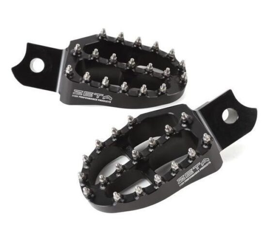 ZETA Aluminum Footpegs Black For Honda CRF1100L CRF450L CRF300L CRF250L
