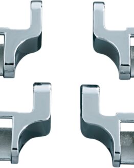 Driver Floorboard Relocation Brackets Chrome Fits FLST Models
