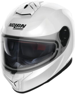 Nolan Helmets N80-8 Solid Metallic White Helmet - Size Large