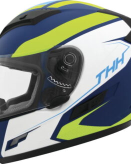 THH TS-80 Vision Full Face Helmet Blue/Yellow Small