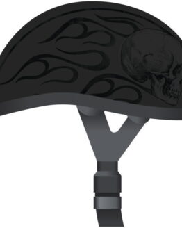 Ghost Skull Flames Helmet - Medium