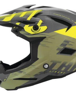 THH Helmets T-42 BMX Xtreme Helmet Khaki/Yellow XL