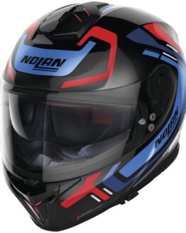 Nolan Helmets N80-8 Ally Helmet Gloss Black/Metallic Blue Medium