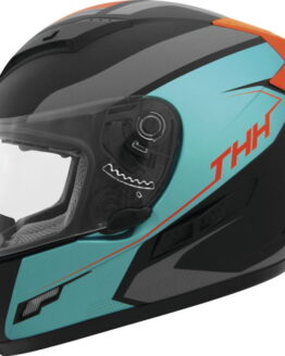 THH TS-80 Vision Full Face Helmet Orange/Turquoise Small