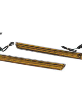 Letric Lighting Sddlbg Side Marker LED Chrome/Amber