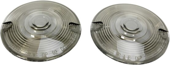 Kuryakyn Smoke Lenses for 3-1/4" Flat Turn Signals (Pair)