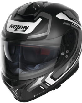 Nolan Helmets N80-8 Ally Helmet Flat Black/White Small