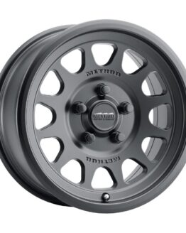 MR414 Bead Grip 15x7 / 5+2/38mm Offset / 5x4.5 / 76mm CB Matte Black Wheel