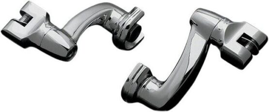 Kuryakyn Longhorn Offset Peg Mounts Chrome Pair