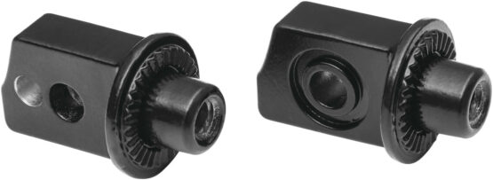 Kuryakyn Splined Peg Adapters Satin Black Fits Indian FTR