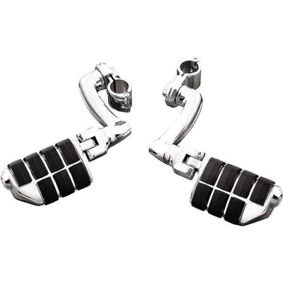 Kuryakyn Longhorn Offset Dually ISO Peg Chrome 1-1/4in Clamp