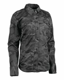 Speed Society Armored Moto Shirt Camouflage Womens - Large