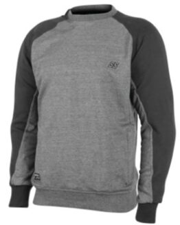 Lunatic Fringe Armored Sweatshirt Grey/Black -Medium