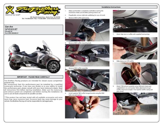 S1R "Black" Slip On Exhaust - Aluminum - Image 2