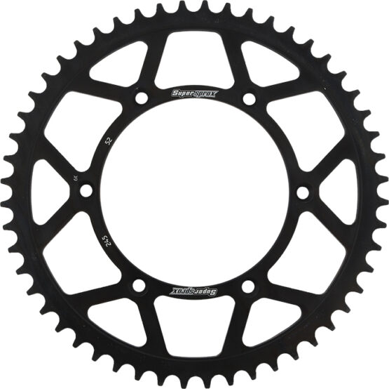 Supersprox Rear Steel Sprocket 52T Black Fits Yamaha