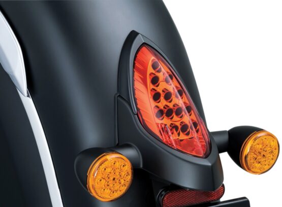 Kuryakyn Tail Light Top Trim Satin Black - Image 2