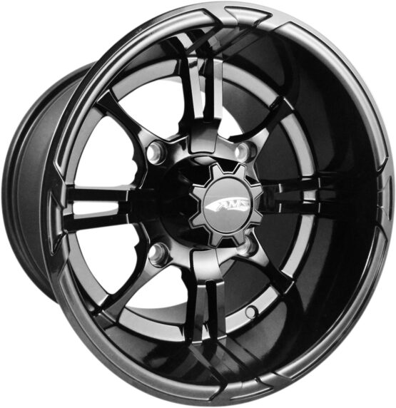AMS Roll'n 108 Cast Aluminum Wheel 14x10 Black Rear For Can-Am Maverick X3