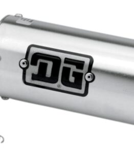 Universal Slip On "R" Series Exhaust Muffler - 4" Round w/ 1-3/4" Inlet