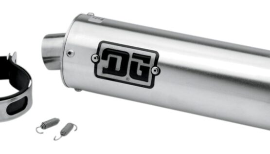 Universal Slip On "R" Series Exhaust Muffler - 4" Round w/ 1-3/4" Inlet
