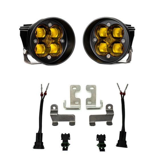 Baja Designs Squadron Amber Fog Light Pocket Kit Fits 2016+ Toyota RAV4
