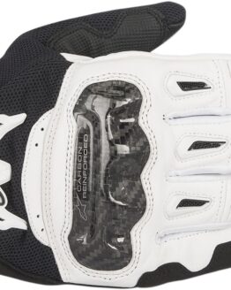 SMX-2 V2 Air Carbon Motorcycle Gloves Black/White Large
