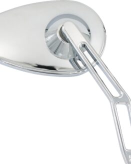 Pro-One Micro Mirror V2 Cut-Out Stem Chrome Right Oval