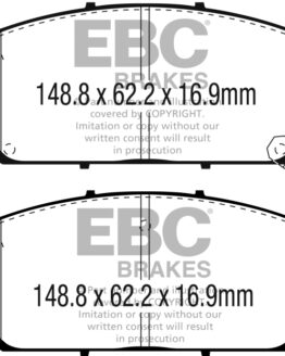 EBC Redstuff Ceramic Front Brake Pads Fits 16+ Acura ILX 2.4