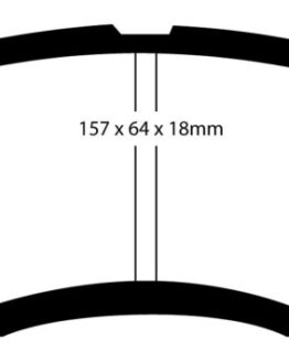 EBC Bluestuff Front Brake Pads Semi-Metallic Fits 15-21 Subaru WRX 2.5L