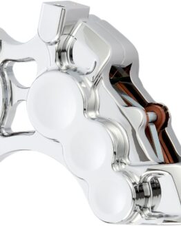 Arlen Ness 6-Piston Front Left Caliper Chrome for 14in Rotor Harley ABS