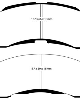 EBC Yellowstuff Front Brake Pads Semi-Metallic Fits 73-74 Buick Apollo 4.1