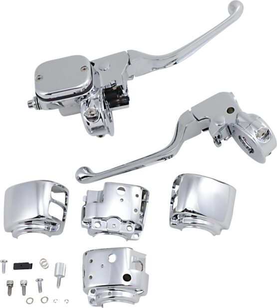 Drag Specialties Handlebar Control Kit Mechanical Clutch Chrome For Harley