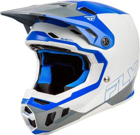 Fly Racing Formula CC Glide Helmet Blue/Light Grey/Grey XL