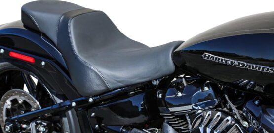 Danny Gray Weekday 2-Up IST Low & Back Seat Black Fits 18-19 Harley Breakout - Image 2