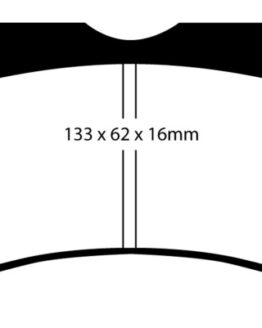 EBC Bluestuff NDX Street & Track Day Brake Pads DP5037NDX Semi-Metallic