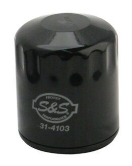 S&S Cycle 99-18 BT/2017+ M8 Black Oil Filter