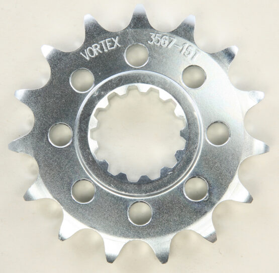 Vortex Steel Front Sprocket 525 15T Silver For Yamaha MT-07 MT-09 MT-10 R1 - Image 2