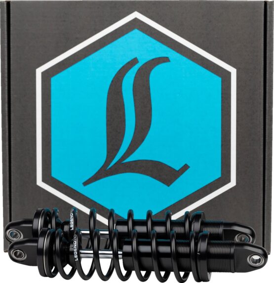 Legend Suspension Revo XL Coil Rear Shocks Black 14in Harley XL For Sportster
