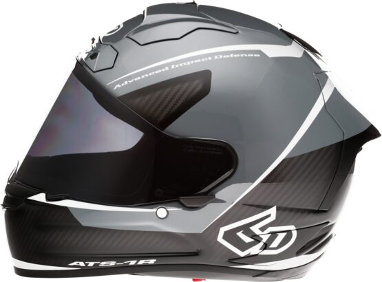 *Open Box* Small Silver ATS-1R Alpha Helmet w/ Clear Shield - Image 3