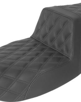 Saddlemen Tour Step-Up Seat Full Lattice Stitch Black FLH 1997-2007