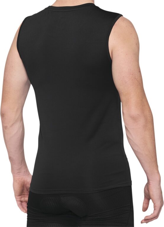 100% Men's Basecamp Sleeveless Base Layer Black L - Image 2