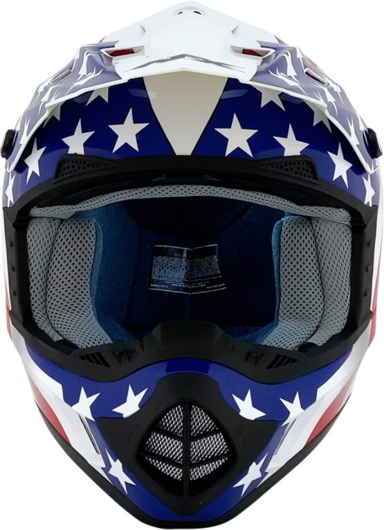 AFX FX-17 Flag Helmet 4XL Blue Red White Unisex - Image 2