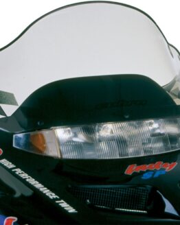 Powermadd Cobra Windshield Smoke Black Mid 15in For Polaris Gen II