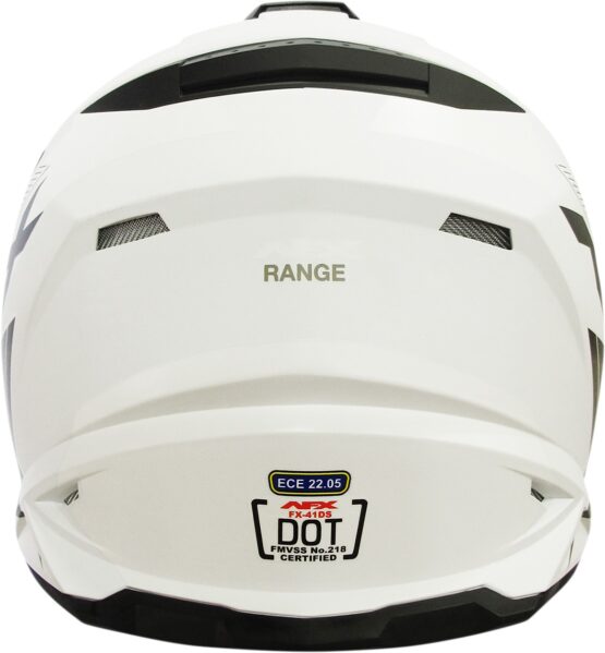 FX-41DS Range Full Face Dual-Sport Helmet Matte White X-Large - Image 2