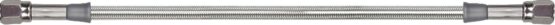 Goodridge 14in Universal Brake Line Assembly Clear-Coated Silver