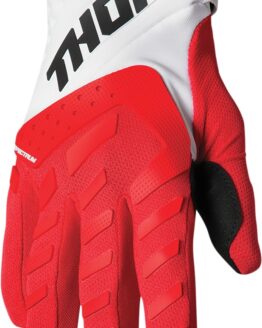 Thor Youth Spectrum Gloves - White/Red - Medium