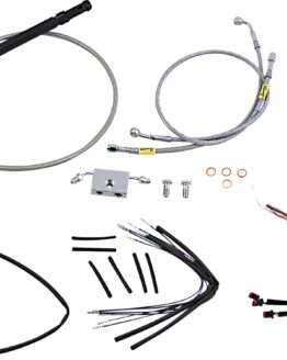 Extended Braided S.S. Control Cable Kit For 14" Gorila Bars