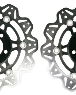 VEE Style Brake Rotors - Black Center Front Set